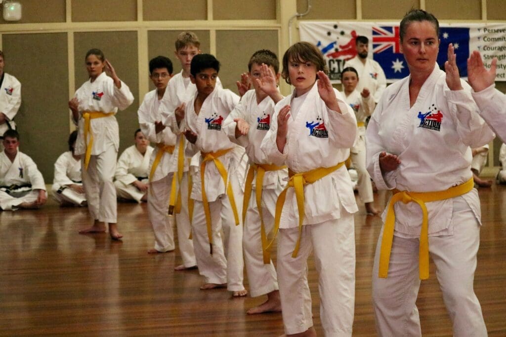 Yellow belts at the March Grading 2024