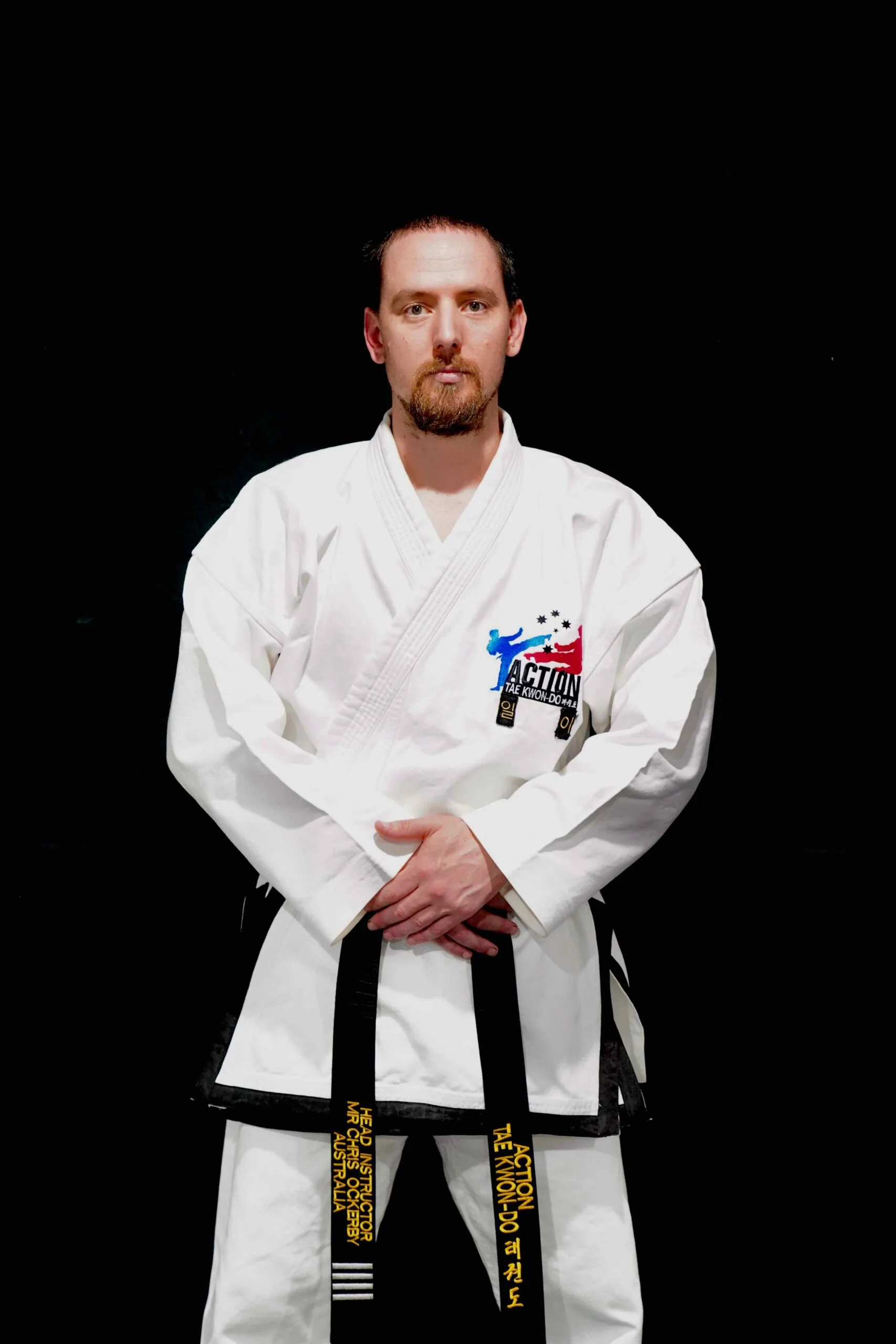 Head Instructor Chris Ockerby of Action Tae Kwon-Do.