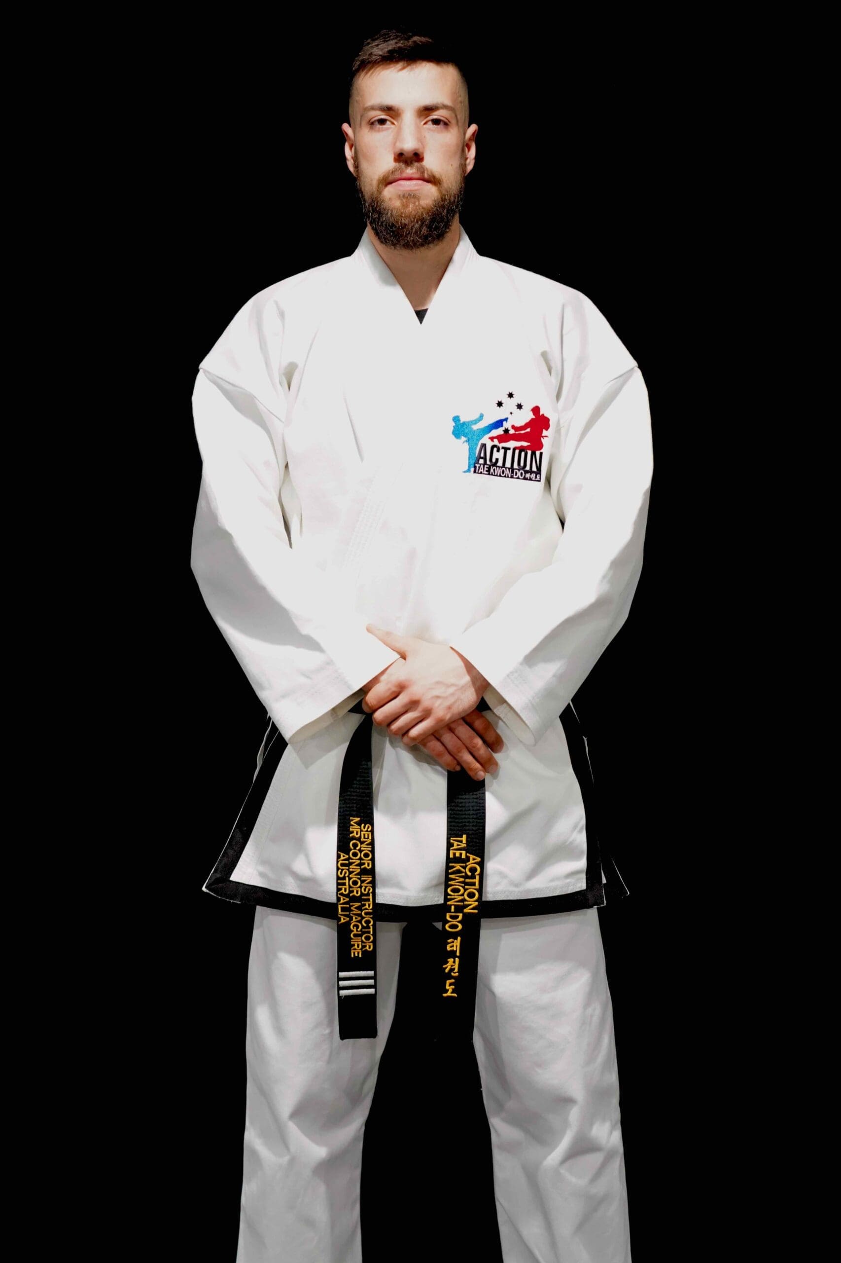Senior Instructor Connor Maguire of Action Tae Kwon-Do.